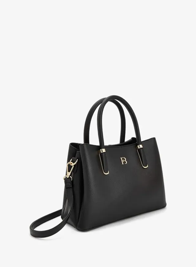 Textured Tote Bag With Detachable Strap – image 4