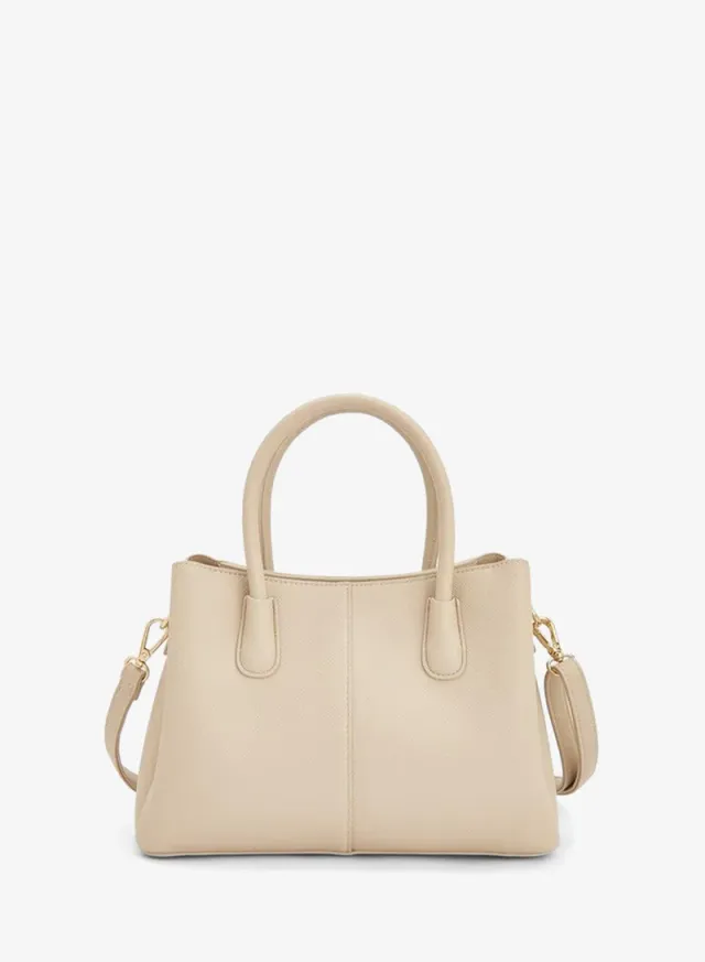 Textured Tote Bag With Detachable Strap – صورة 5