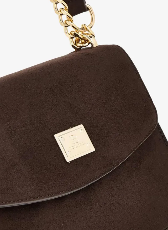 Textured Crossbody Bag With Chain Strap – image 4