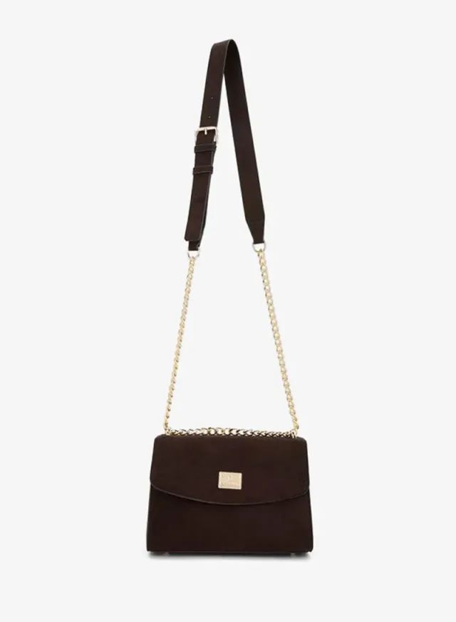 Textured Crossbody Bag With Chain Strap – image 6