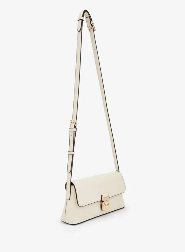 Solid Crossbody Bag With Magnetic Clasp Closure – صورة 2