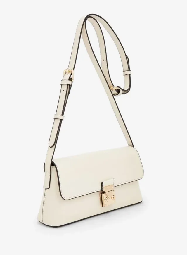Solid Crossbody Bag With Magnetic Clasp Closure – صورة 5