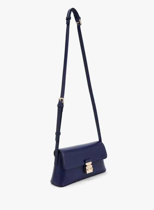 Solid Crossbody Bag With Magnetic Clasp Closure – صورة 2