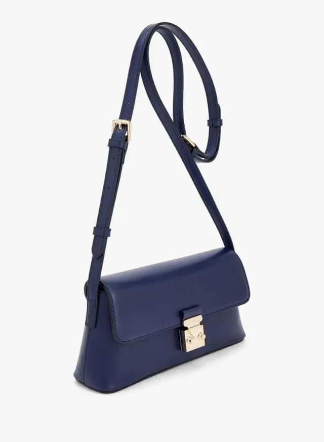 Solid Crossbody Bag With Magnetic Clasp Closure – صورة 5