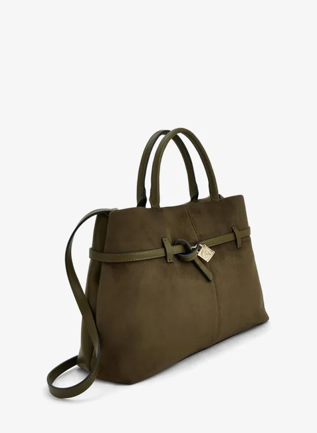 Solid Tote Bag With Detachable Strap – image 2