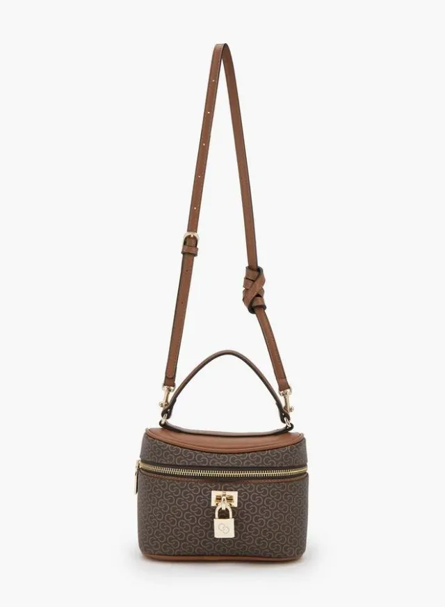 Monogram Print Crossbody Bag With Detachable Strap – صورة 2