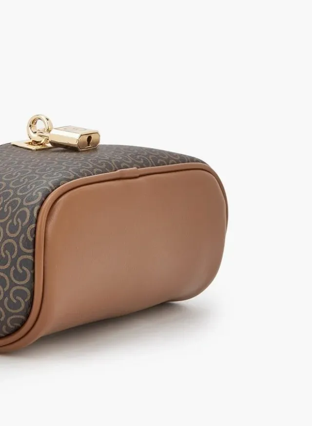 Monogram Print Crossbody Bag With Detachable Strap – صورة 6