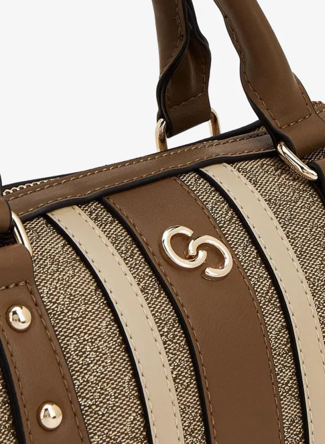 Jacquard Tote Bag With Double Handles – صورة 3