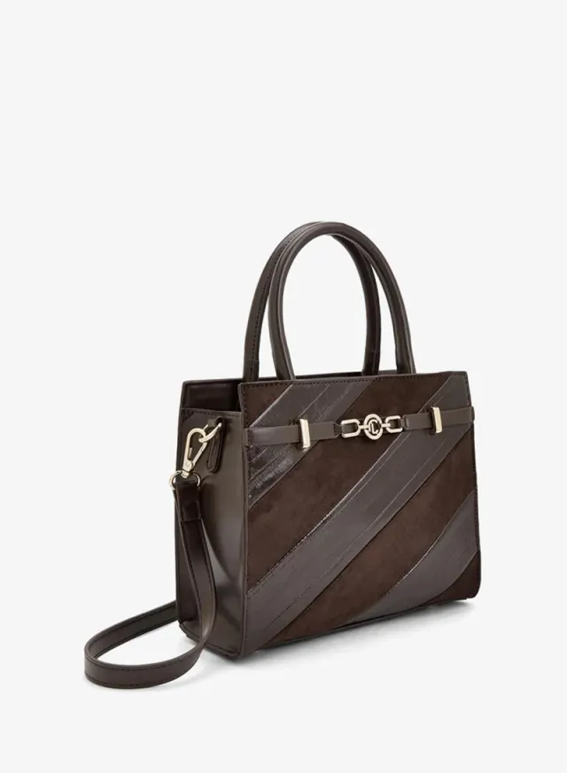 Panelled Tote Bag With Detachable Strap – image 3