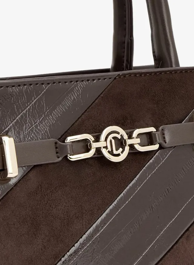 Panelled Tote Bag With Detachable Strap – image 4