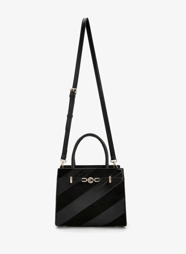 Panelled Tote Bag With Detachable Strap – صورة 2