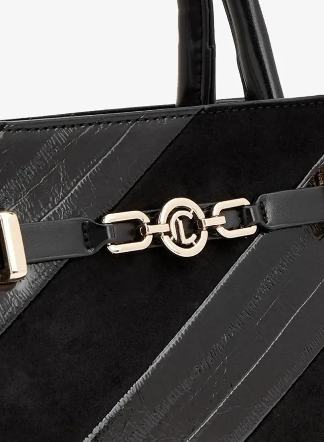 Panelled Tote Bag With Detachable Strap – صورة 4