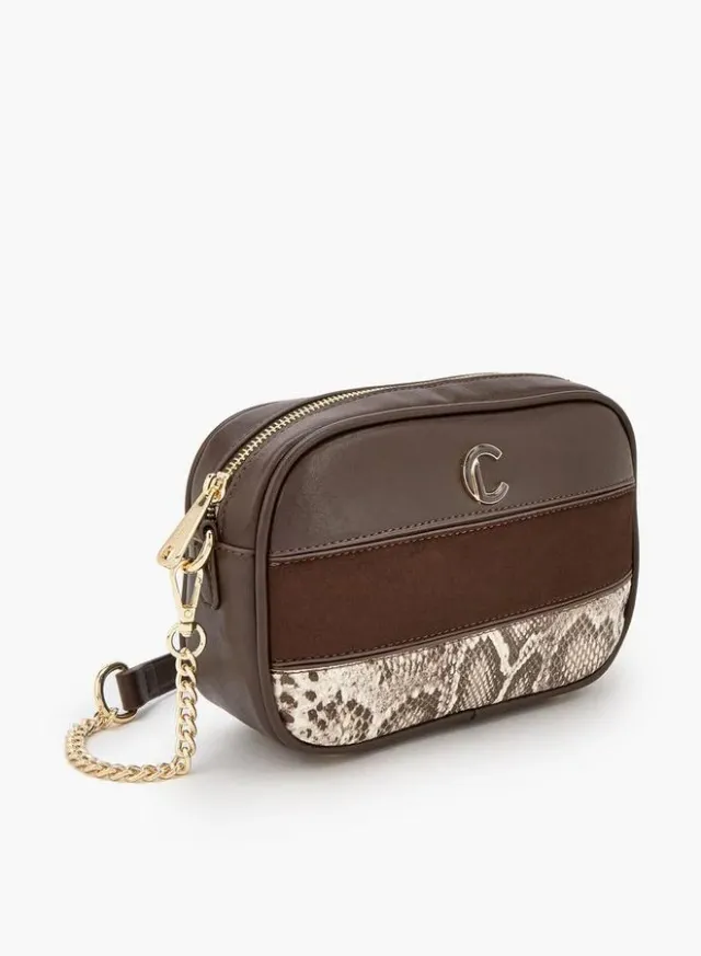 Animal Print Crossbody Bag With Zip Closure – image 3