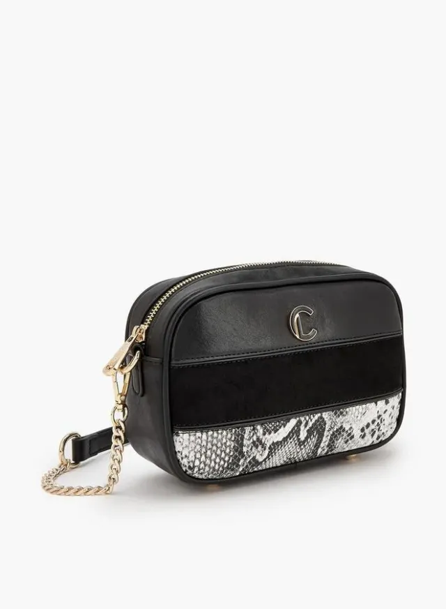 Animal Print Crossbody Bag With Zip Closure – صورة 3