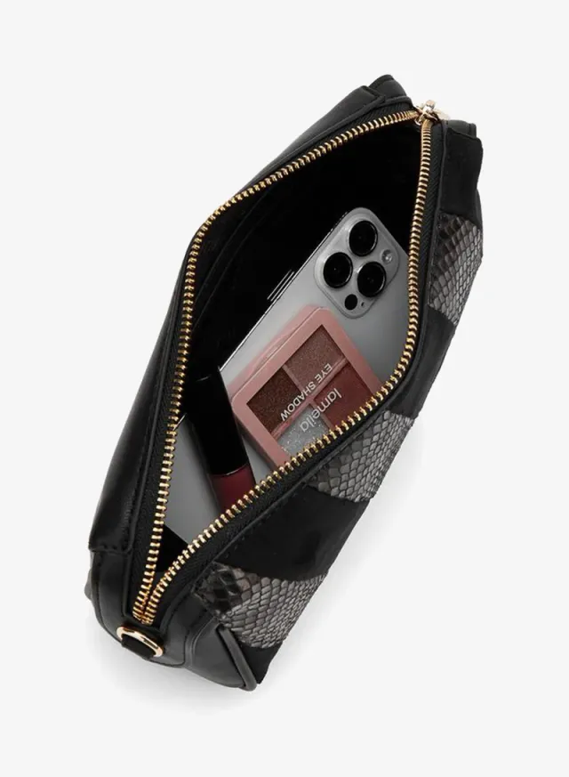 Textured Crossbody Bag With Zip Closure – صورة 7