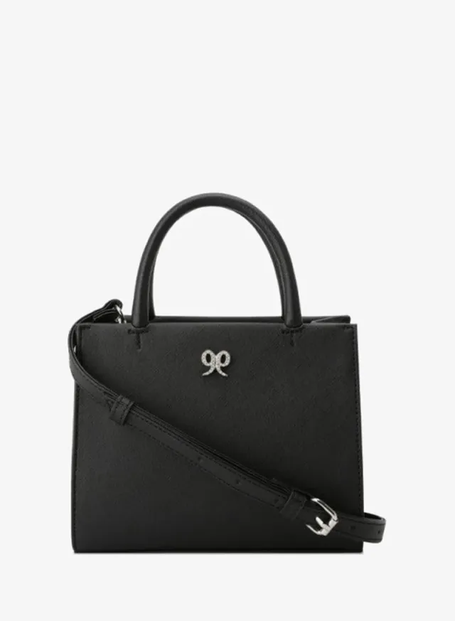 ELIORA-PEARLS Textured Mini Tote Bag