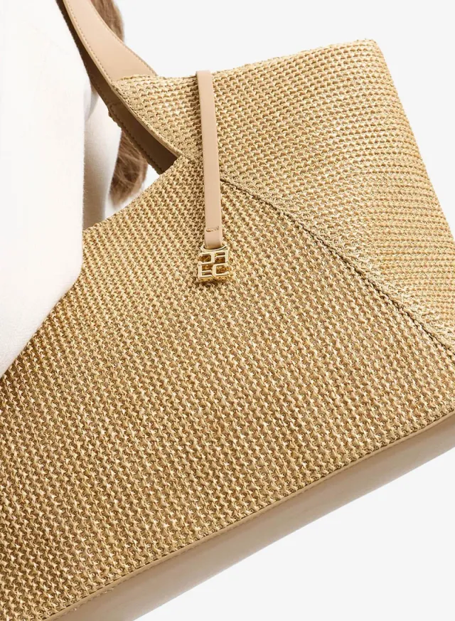 Women Beige Sola Tote Bag – صورة 3