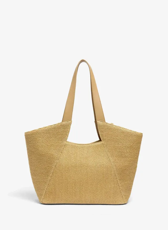 Women Beige Sola Tote Bag – صورة 7