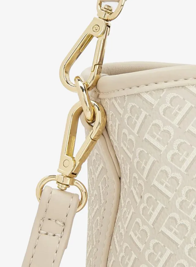 Monogram Print Tote Bag With Detachable Strap – صورة 4