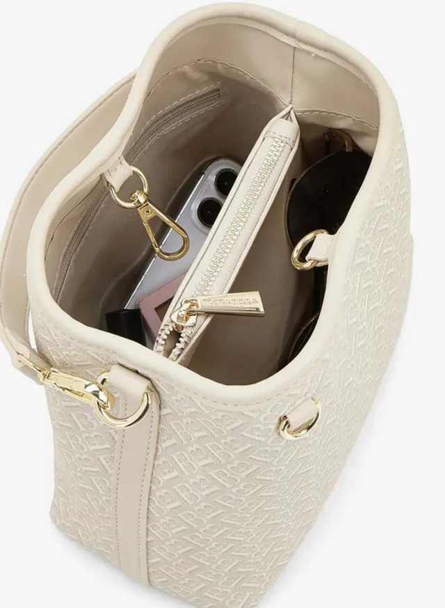 Monogram Print Tote Bag With Detachable Strap – صورة 7