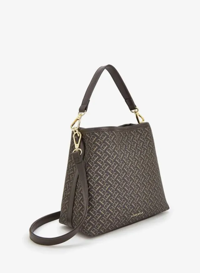 Monogram Print Tote Bag With Detachable Strap – صورة 3