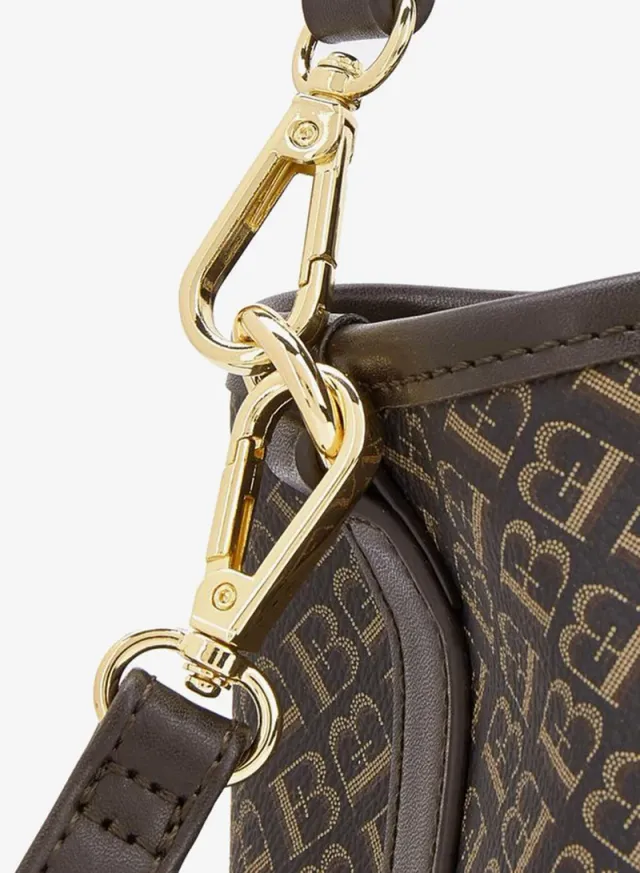 Monogram Print Tote Bag With Detachable Strap – صورة 4