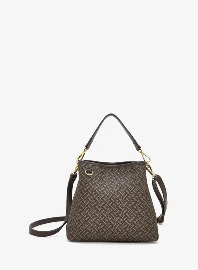 Monogram Print Tote Bag With Detachable Strap – صورة 5