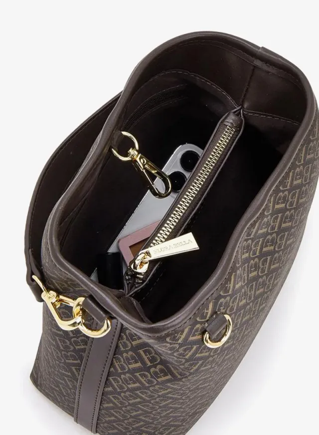Monogram Print Tote Bag With Detachable Strap – صورة 7