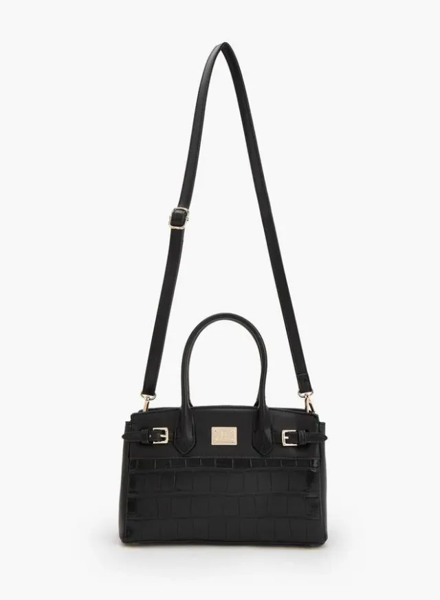 Textured Crossbody Bag With Detachable Strap – صورة 2