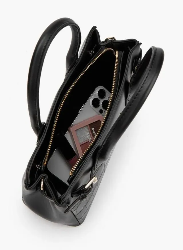 Textured Crossbody Bag With Detachable Strap – صورة 7