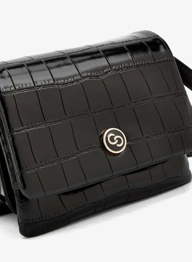 Textured Crossbody Bag With Magnetic Clasp Closure – صورة 5