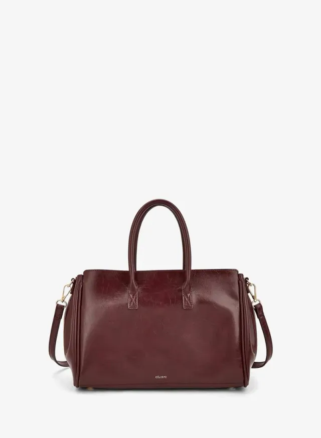 Solid Tote Bag With Detachable Strap – صورة 4