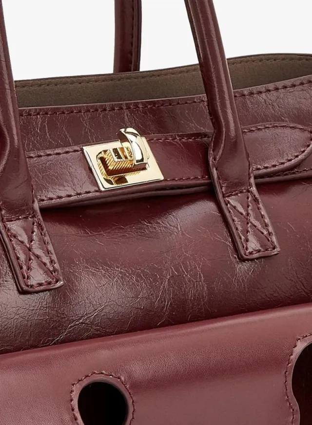 Solid Tote Bag With Detachable Strap – صورة 6