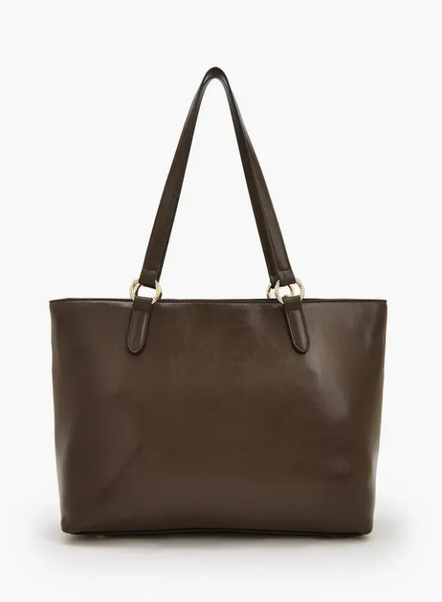 Panelled Tote Bag With Zip Closure – صورة 4