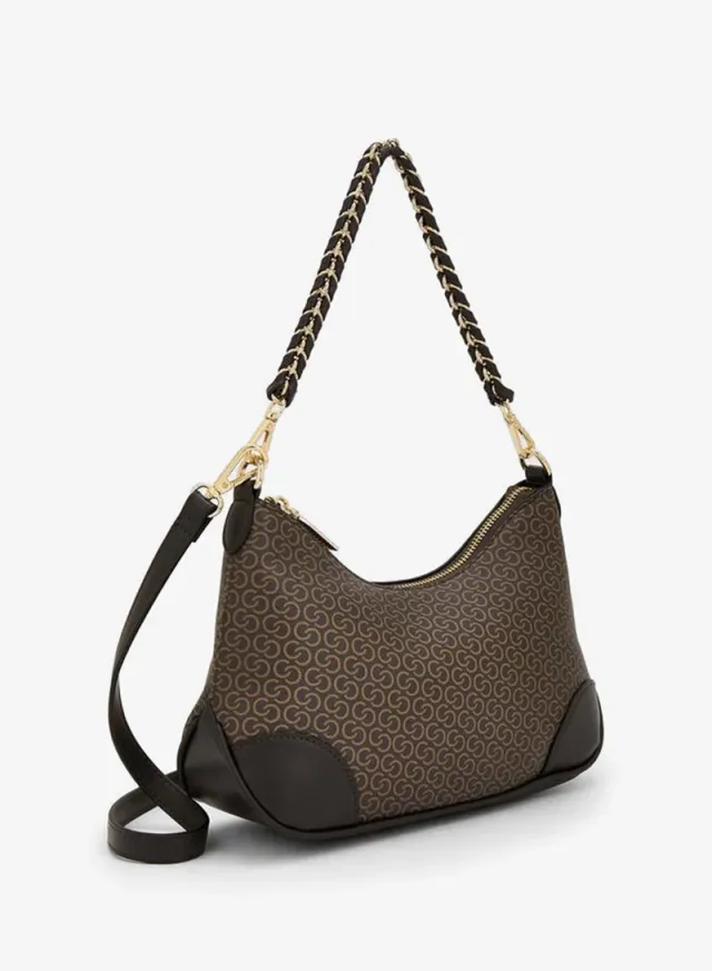 Monogram Print Crossbody Bag With Adjustable Shoulder Strap – صورة 3