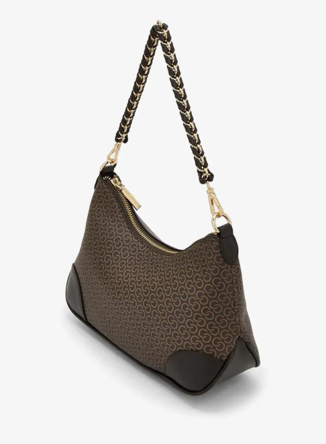 Monogram Print Crossbody Bag With Adjustable Shoulder Strap – صورة 4