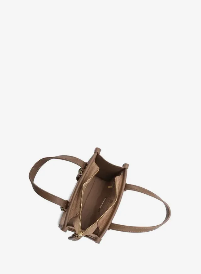 Buckled Suede-Finish Mini Tote DR 015 – صورة 4