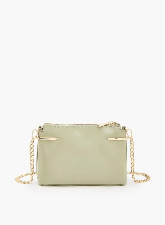 Crossbody Bag With Chain Accent – image 4