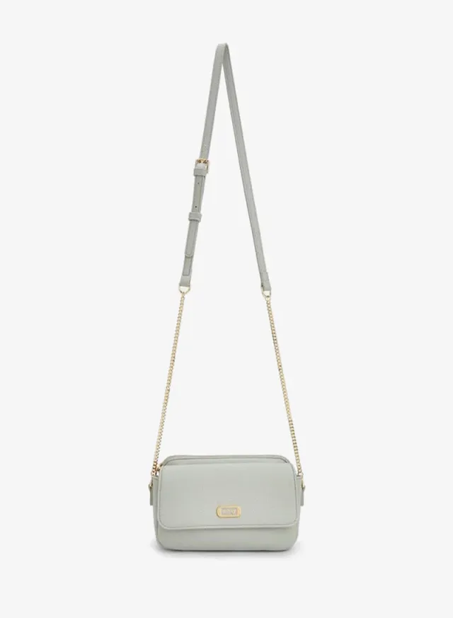 Textured Crossbody Bag With Chain Strap – صورة 2