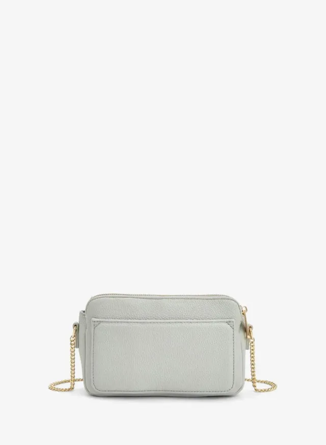 Textured Crossbody Bag With Chain Strap – صورة 5