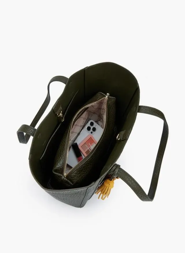Textured School Tote Bag With Pouch - 37x13.5x28 CM – صورة 10