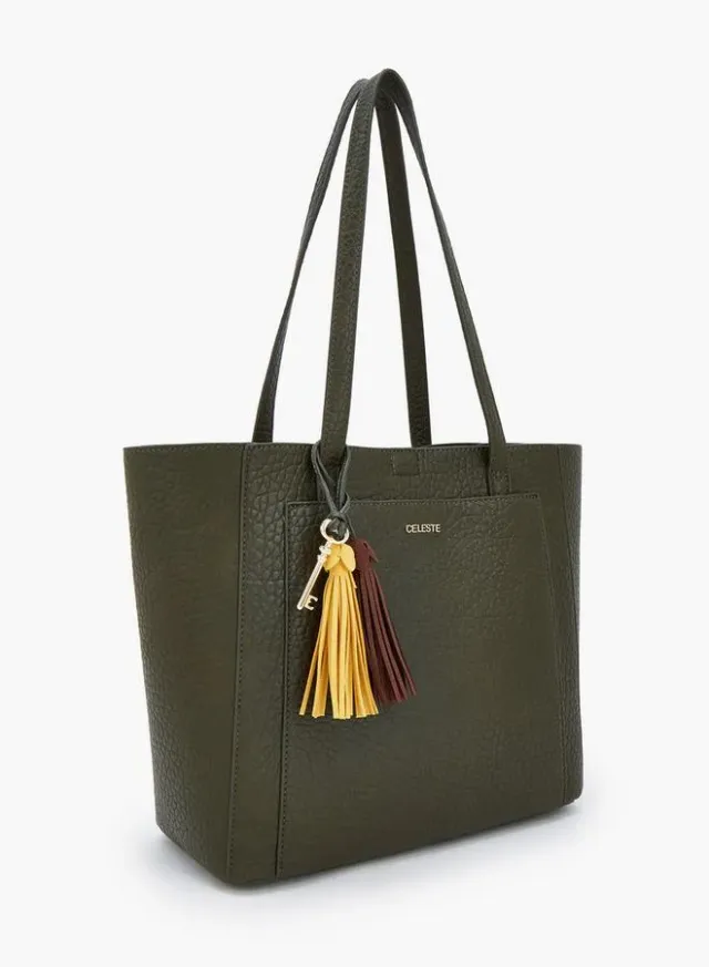 Textured School Tote Bag With Pouch - 37x13.5x28 CM – صورة 4
