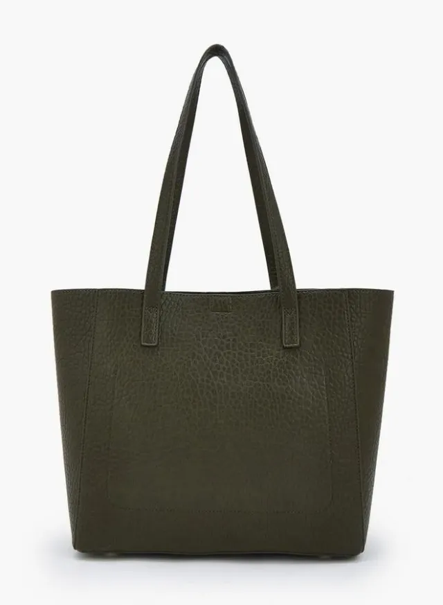Textured School Tote Bag With Pouch - 37x13.5x28 CM – صورة 7