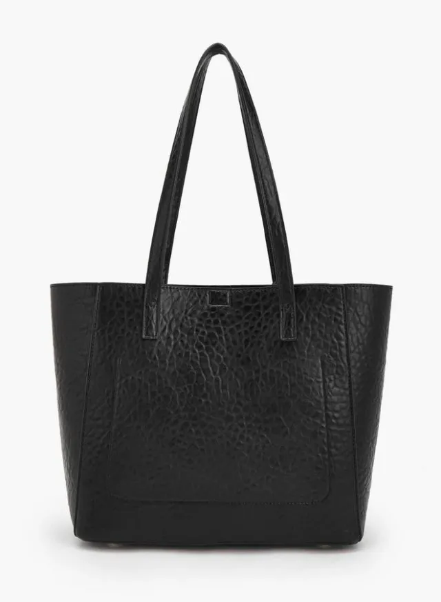 Textured School Tote Bag With Pouch - 37x13.5x28 CM – صورة 6