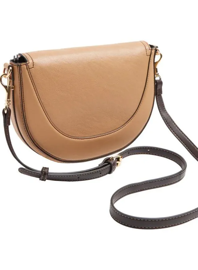 Oval Crossbody Bag With Flap – image 3