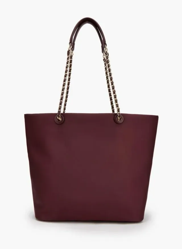 Logo Embossed School Tote Bag With Zip Closure - 31x16x31 CM – صورة 3