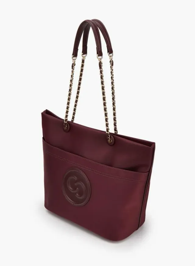 Logo Embossed School Tote Bag With Zip Closure - 31x16x31 CM – صورة 4