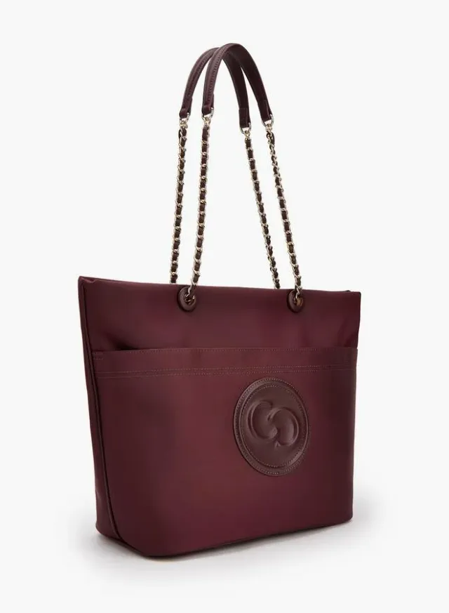 Logo Embossed School Tote Bag With Zip Closure - 31x16x31 CM – صورة 6