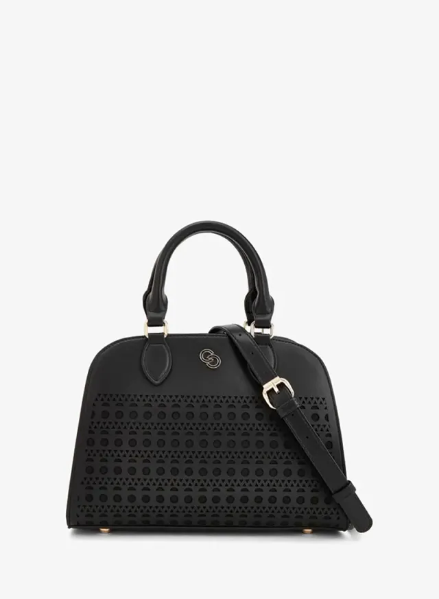 Cutwork Tote Bag With Detachable Strap