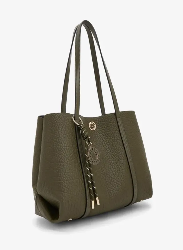Textured Tote Bag With Pouch – image 5